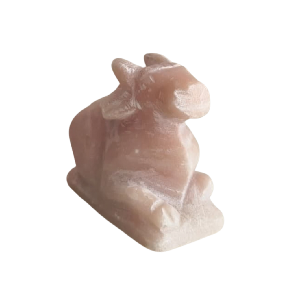 Marble Nandi Idol – Sacred Nandi Bull Statue for Pooja & Home Décor   Marble