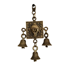Brass Finish Sacred Shankha Wall Hanging   Brass Artwork