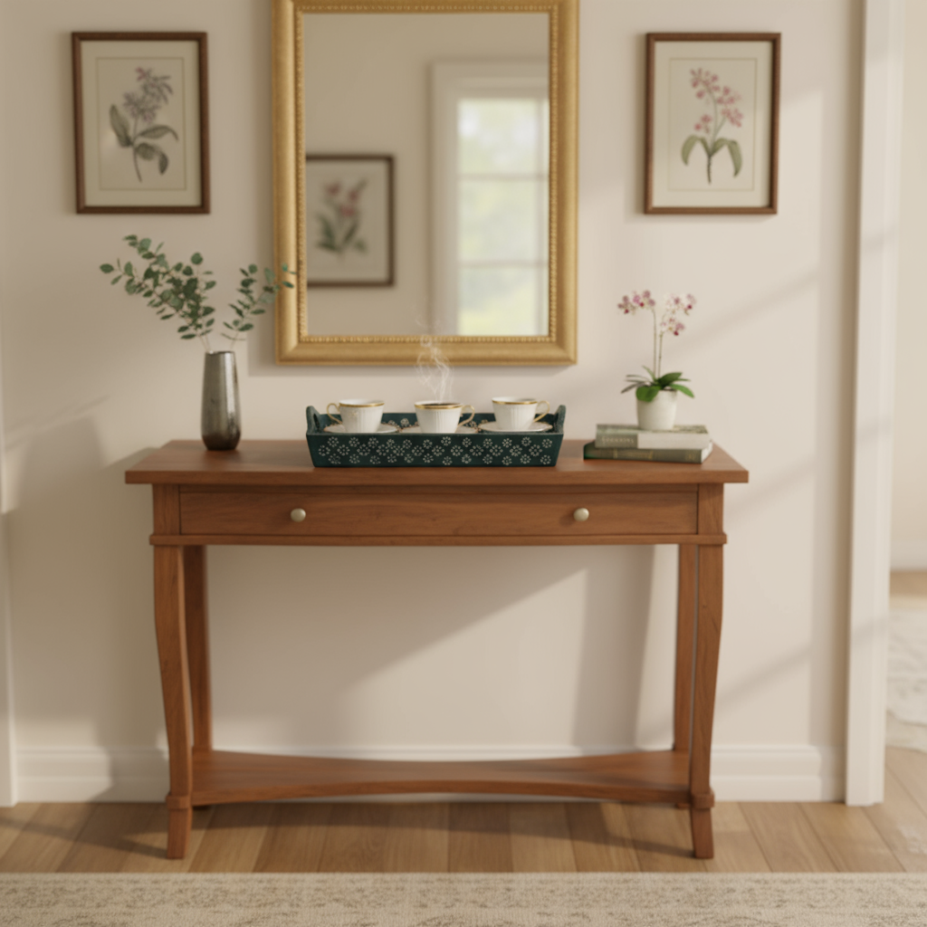 Multi-Color Pottery Pattern Tray – Handcrafted Decorative Serving Tray