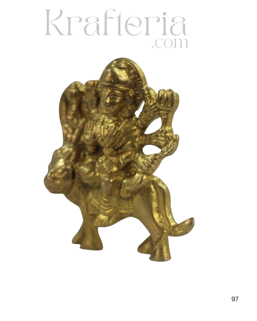 Handcrafted Brass Durga Maa Idol – Symbol of Strength and Courage