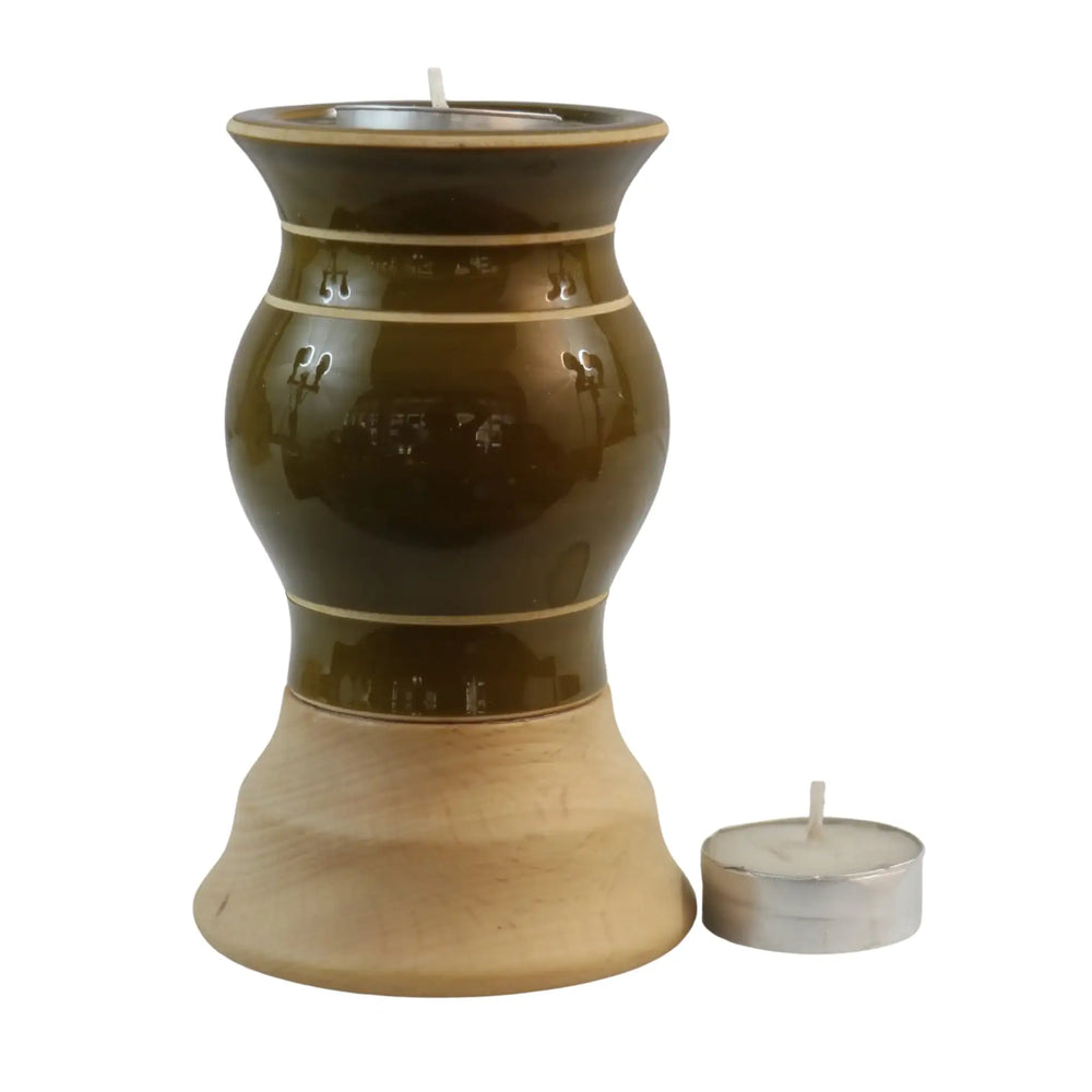 Safe home fragrance candle with holder