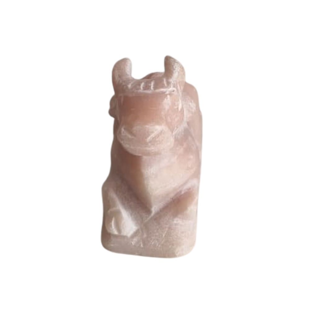 Marble Nandi Idol – Sacred Nandi Bull Statue for Pooja & Home Décor   Marble