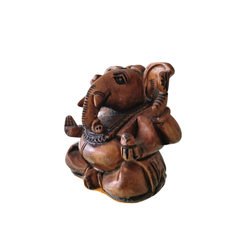 Hand-Carved Wooden Lord Ganesha Idol – Traditional Home Decor