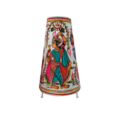 Radha Devi Dance Leather Puppetry Lamp Shade | Bed Lamp