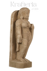 Sandstone Sculpture of a Divine Female Figure