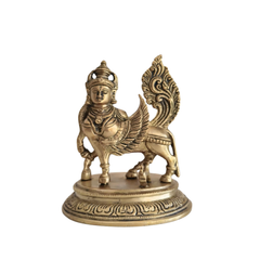 Exquisite Brass Kamadhenu Idol - Divine Wish-Fulfilling Cow