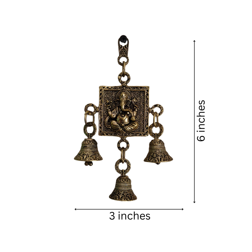 Brass Finish Lord Ganesha Wall Hanging   Brass Artwork