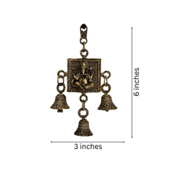 Brass Finish Lord Ganesha Wall Hanging   Brass Artwork