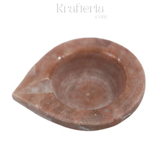 Marble Deepam for Puja – Traditional Indian Oil Lamp