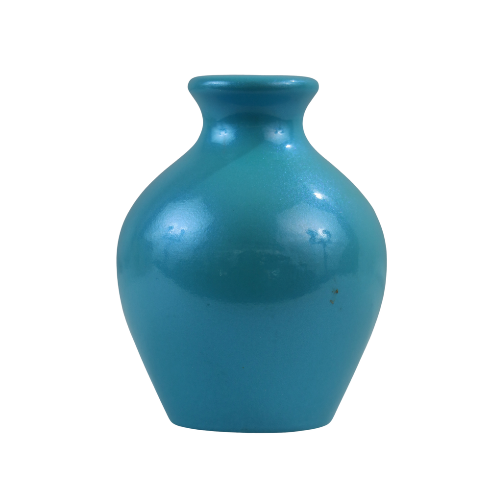 Glossy hand-painted flower vase suitable for any room