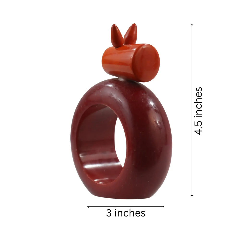 Non-toxic painted animal napkin roller for home dining table