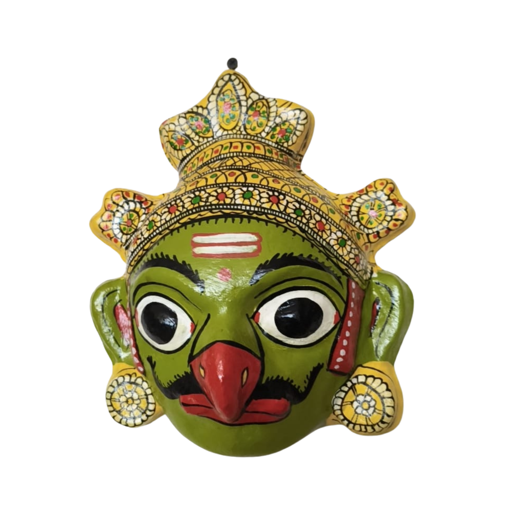 Garuda Face Mask Wall Hanging – Telangana Handcrafted Art   wall decor