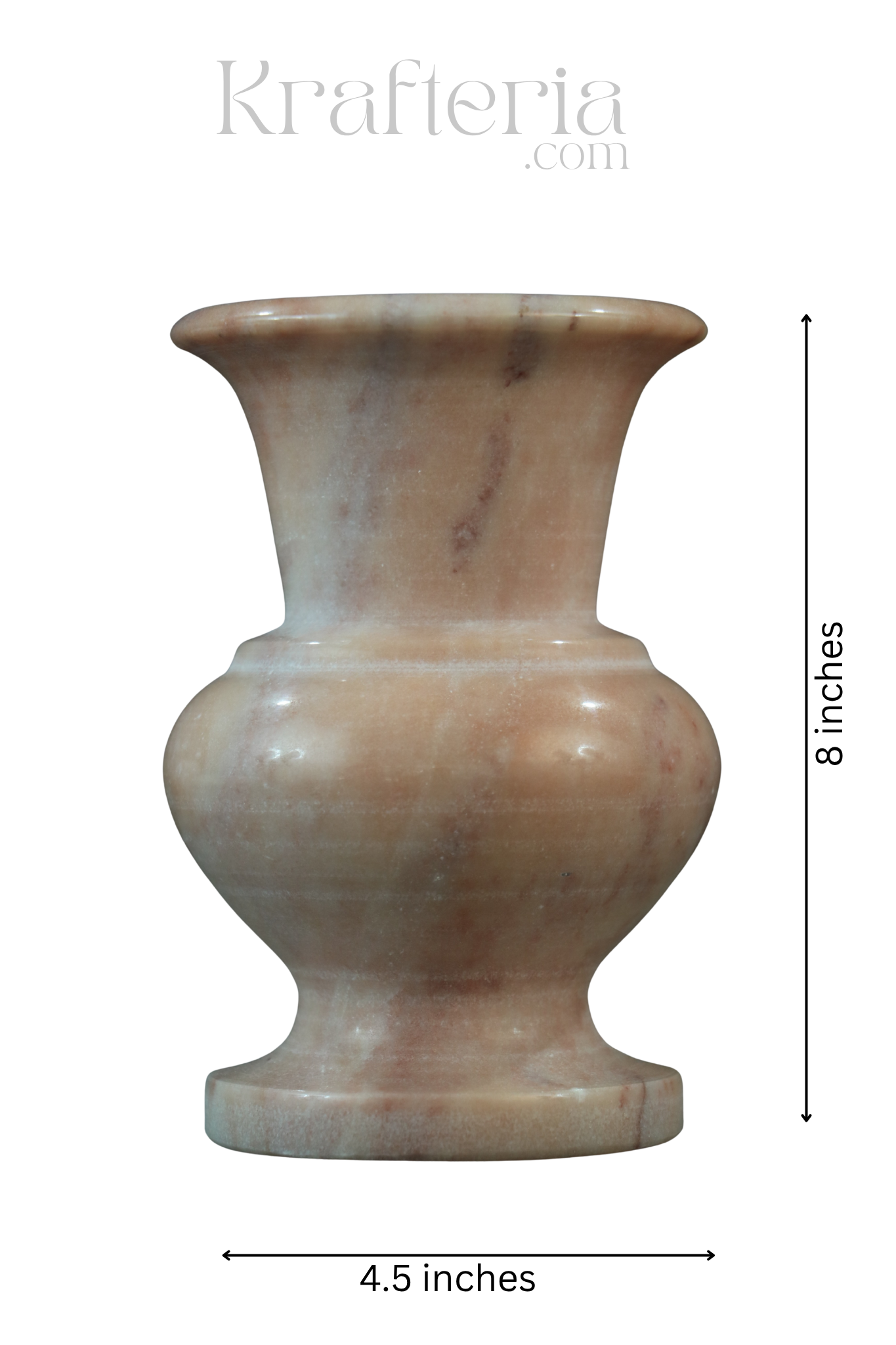Handcrafted Marble Flower Vase – Elegant Home Decor