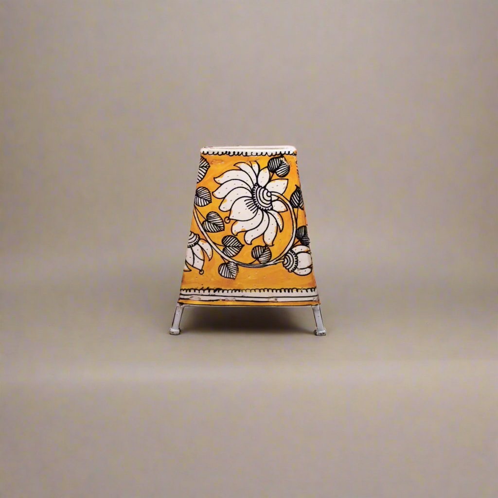 Exquisite Lotus Leather Handcrafted Artwork | Bed Lamp