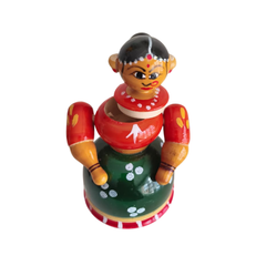 Etikoppaka Wooden Women Box – Handcrafted Traditional Lacquer Toy Storage   Etikoppaka Lacquerware