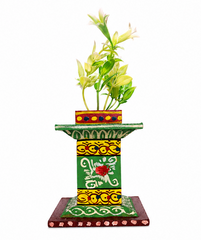 Kondapalli Handcrafted Tulasi Kota (Holy Basil Planter Stand) – Auspicious Home Décor   Kondapalli Lacquerware