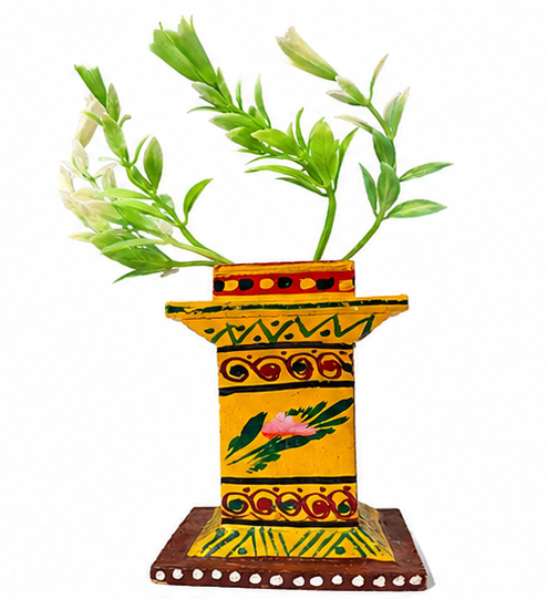 Kondapalli Handcrafted Tulasi Kota (Holy Basil Planter Stand) – Auspicious Home Décor   Kondapalli Lacquerware