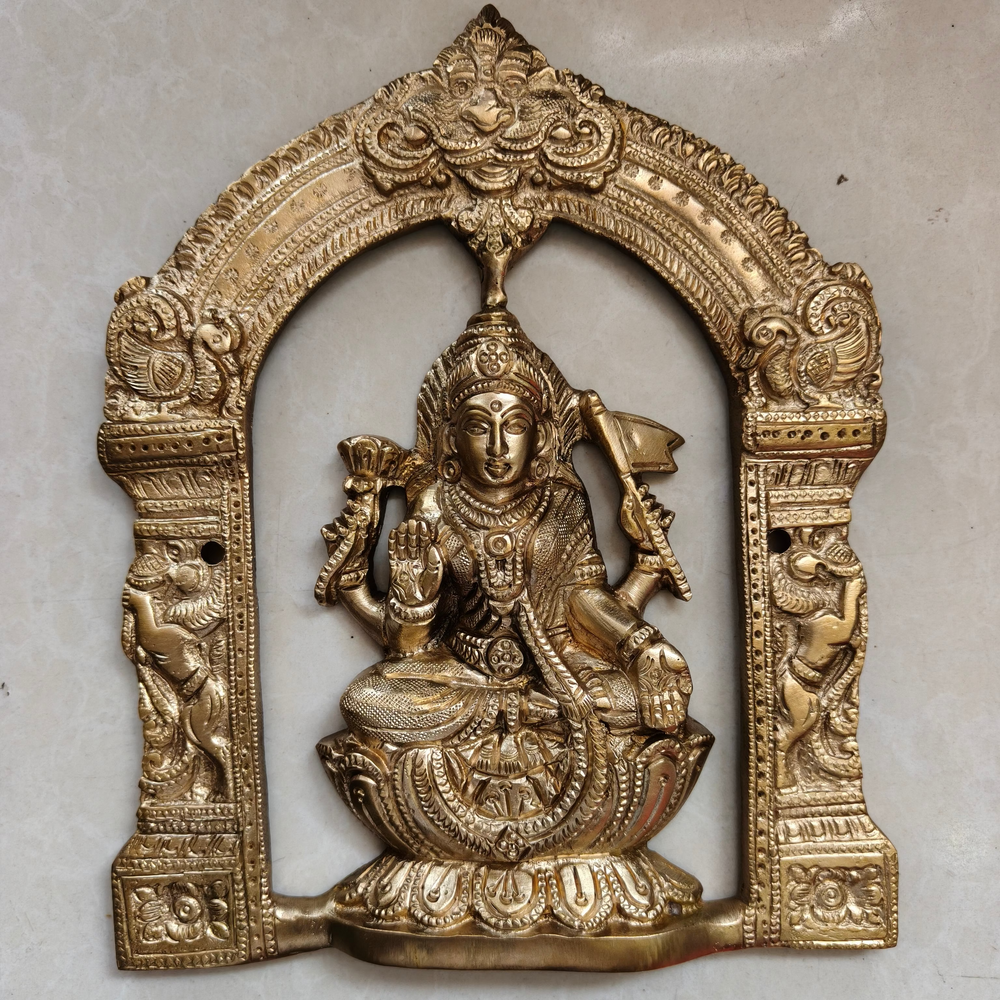 Brass Ashta Lakshmi Hanging for Pooja Room Decor And Gifting   Brass Wall Hangings