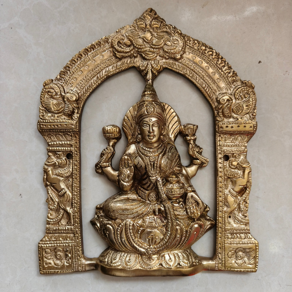 Brass Ashta Lakshmi Hanging for Pooja Room Decor And Gifting   Brass Wall Hangings