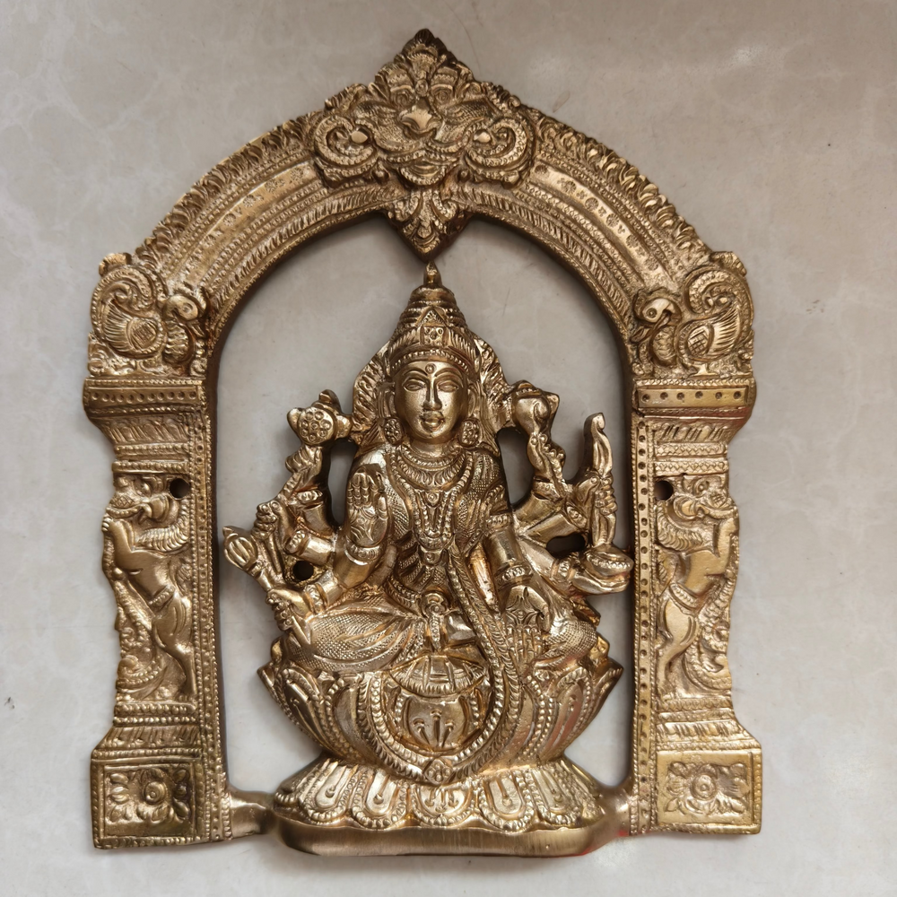 Brass Ashta Lakshmi Hanging for Pooja Room Decor And Gifting   Brass Wall Hangings