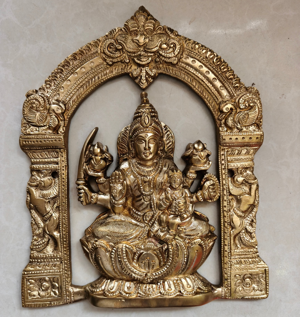 Brass Ashta Lakshmi Hanging for Pooja Room Decor And Gifting   Brass Wall Hangings