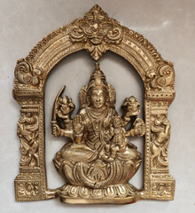 Brass Ashtalakshmi Wall Hanging Panel Set for Pooja Decor   Wall Art Panel
