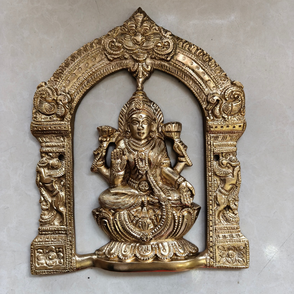 Brass Ashta Lakshmi Hanging for Pooja Room Decor And Gifting   Brass Wall Hangings