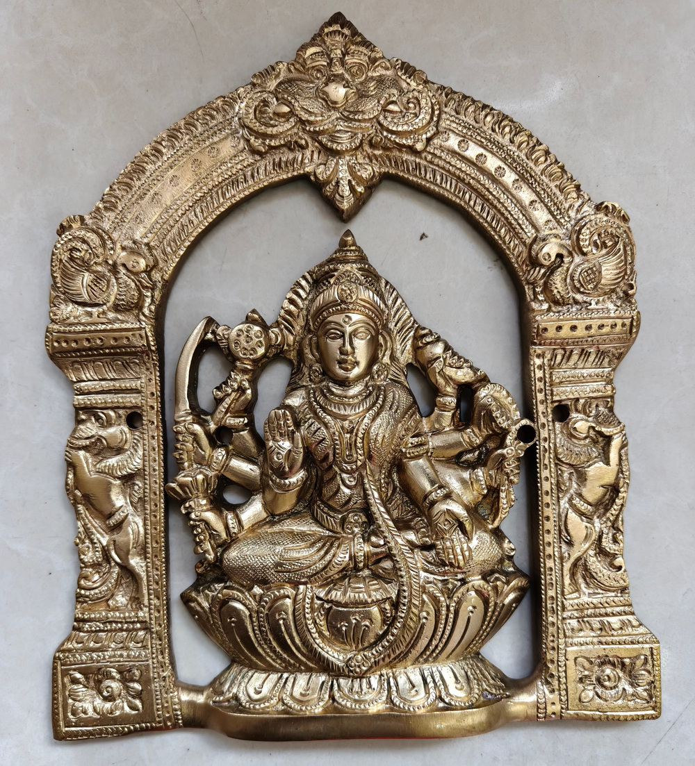 Brass Ashta Lakshmi Hanging for Pooja Room Decor And Gifting   Brass Wall Hangings