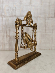Exquisite Brass Ganesha Swing Idol: Artisan Handcrafted Idol   Brass Decorative Idols