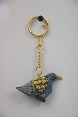 Hand-Carved Wooden Key Chains from Jaipur