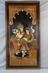 Radha Krishna Rose wood Inlay Mysore