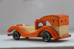Vintage Style Wooden Car – Decorative Accent Piece