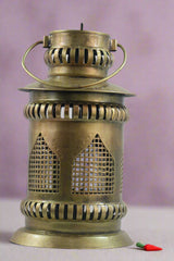 Iron Golden Jaisalmer Lantern Candle Holder
