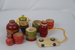 Mini Wooden Kitchen Toy Set – Role Play Set for Children