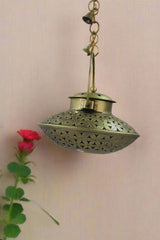 Iron Antique Golden Small Dechi  Light Candle Holder
