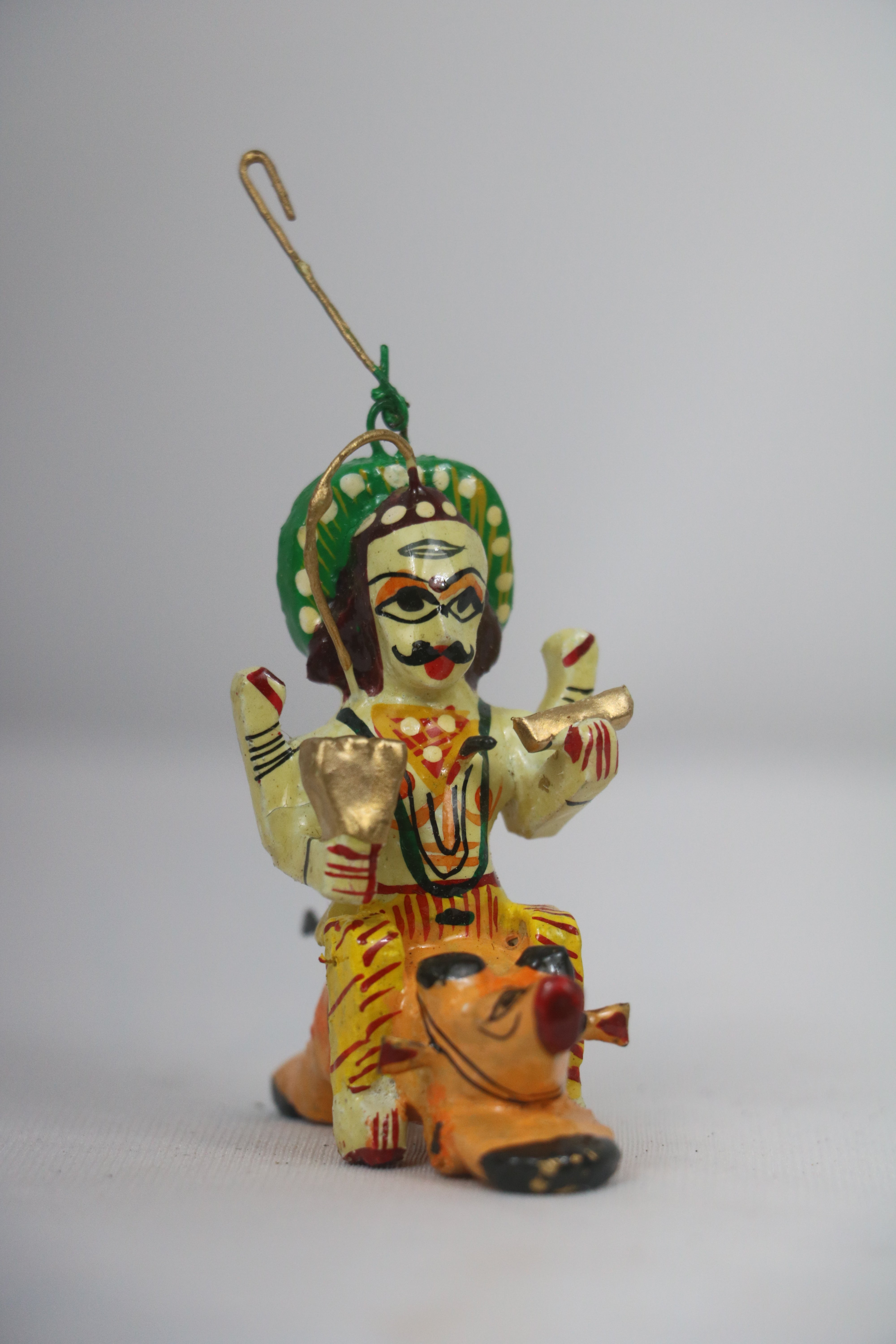 Flying Krishna and Lord Shiva – Unique Handcrafted Decorative Artifact