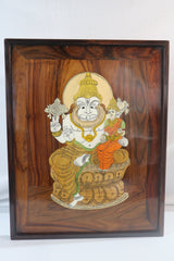 Lakshmi Narasimha Swamy Rose Wood Inlay Mysore