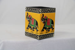 Colorful Handcrafted Pen Holder | Decorative Office Accessory