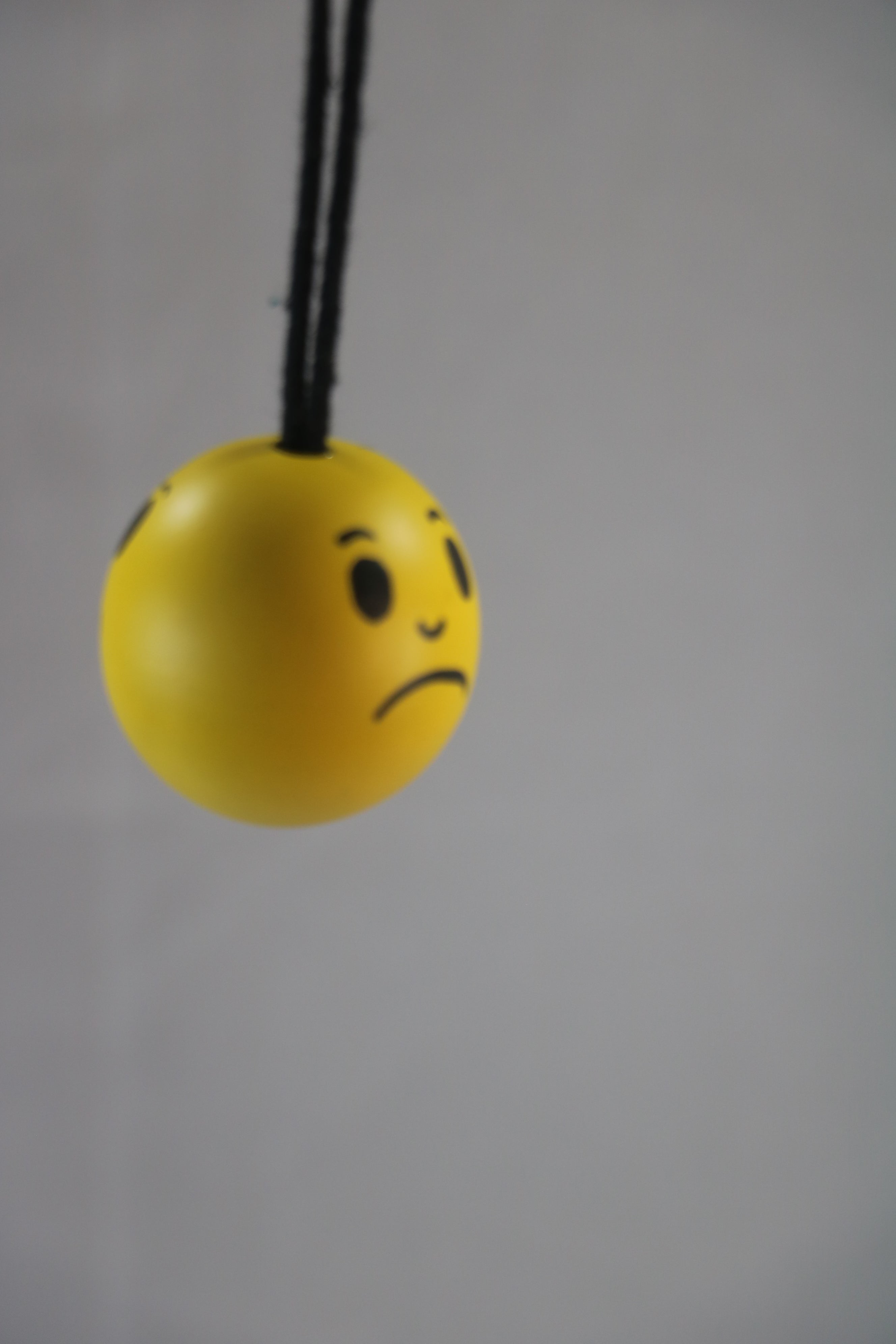 Wooden Smiley Hang Ball Non-Toxic Color
