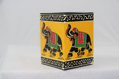 Colorful Handcrafted Pen Holder | Decorative Office Accessory