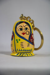 Wooden Girls Keychain – Handcrafted & Hand-Painted