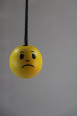 Wooden Smiley Hang Ball Non-Toxic Color