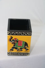Colorful Handcrafted Pen Holder | Decorative Office Accessory