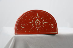 Decorative Wooden Tissue Holder | Hand-Painted Rustic Style
