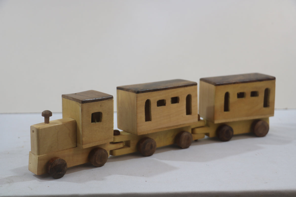 Handmade Wooden Train – Toy Set for Children & Home Decor
