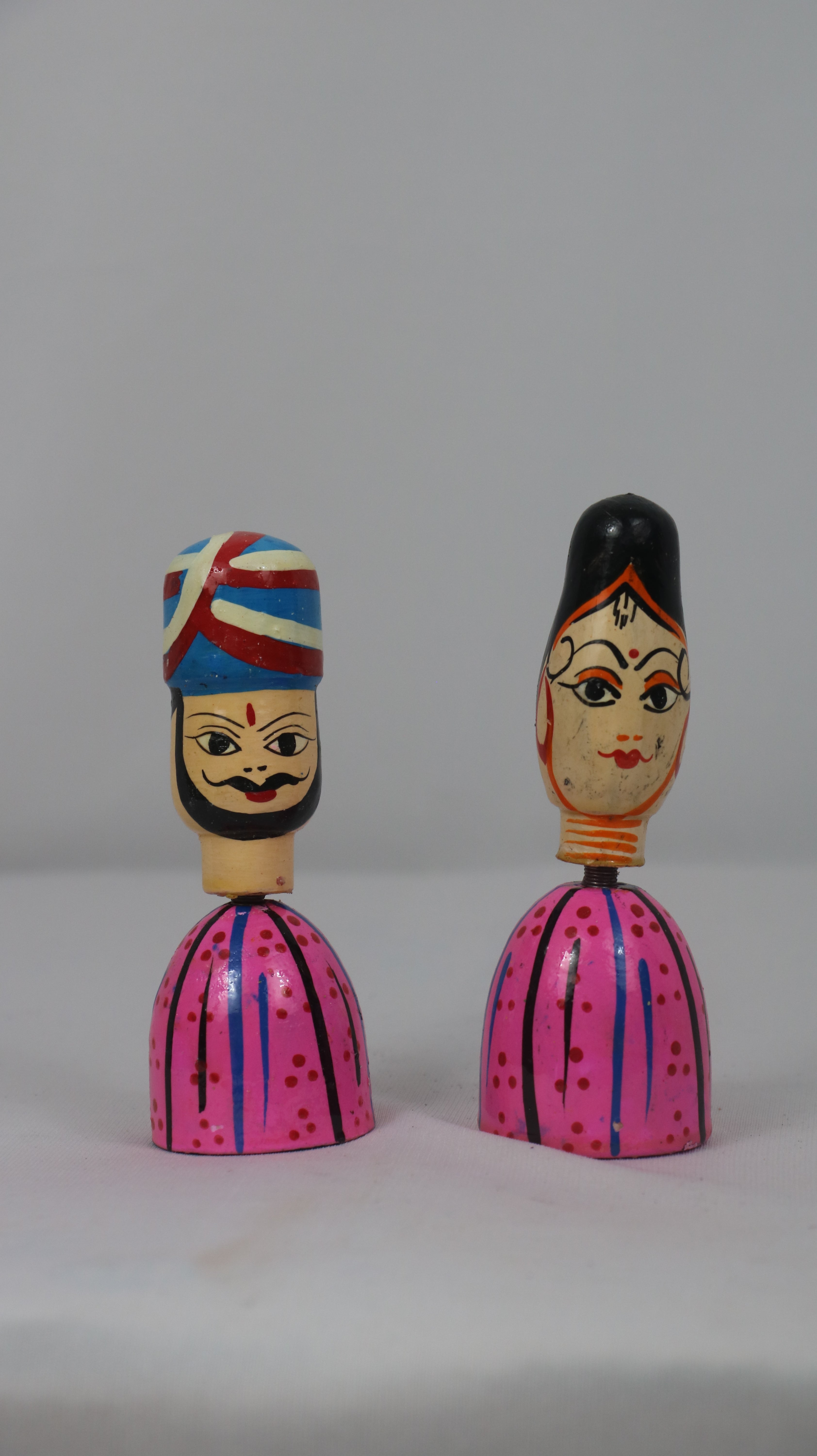 Sardar Spring Doll – Handcrafted Bobble Head for Car & Home Decor
