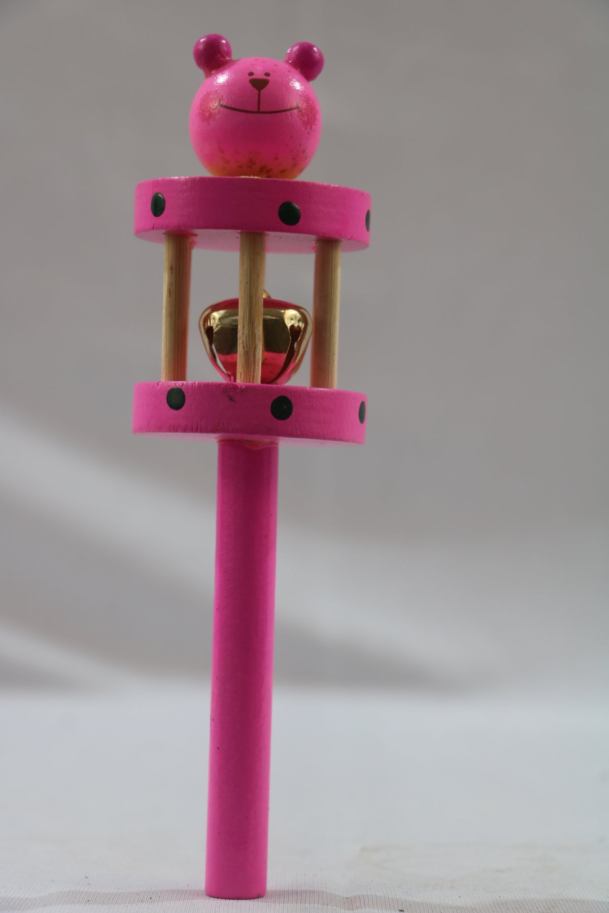Channapatna Wooden Cage Rattle – Multicolour Baby Sensory Toy
