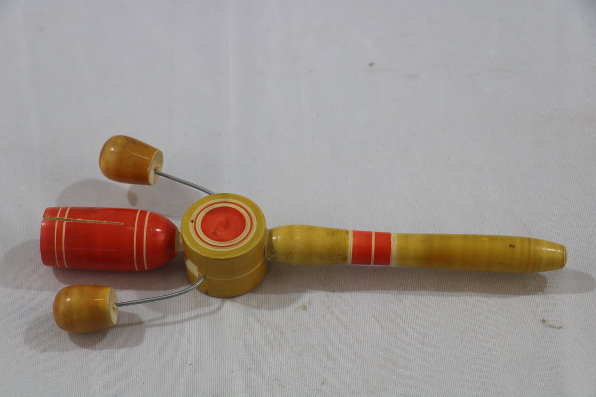 Channapatna Wooden Tic Tic Rattle – Fun & Colorful Toy for Kids