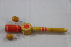Channapatna Wooden Tic Tic Rattle – Fun & Colorful Toy for Kids