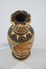 Handcrafted Wooden Stone Vase – Unique Floral Table Accent